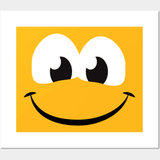 Cute Toon Eyes Smiley Face Posters and Art